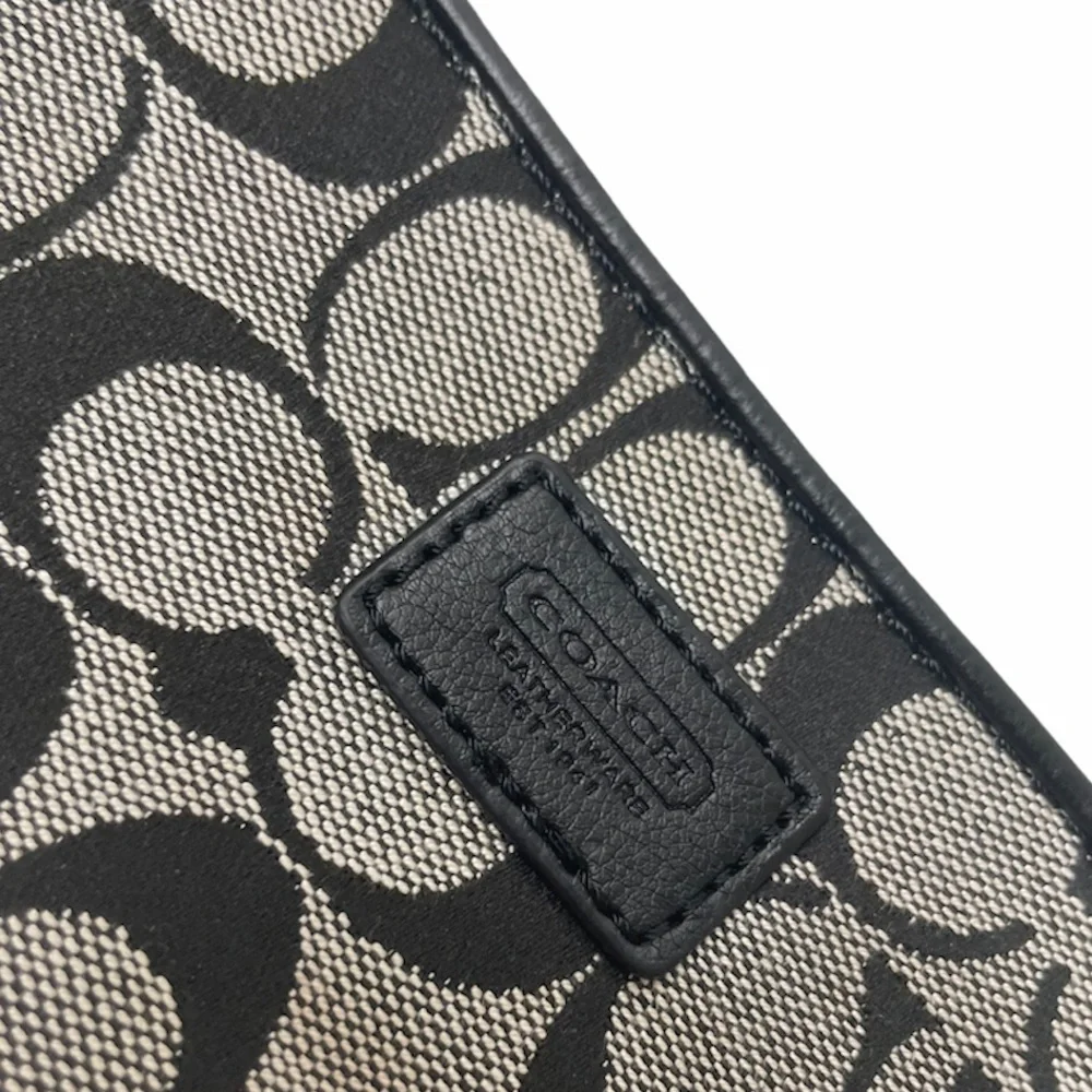 Coach black wristlet